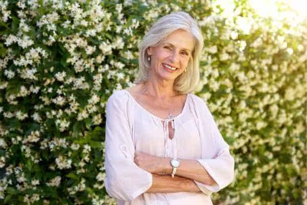 Older woman happy with urinary incontinence treatment Cricklewood