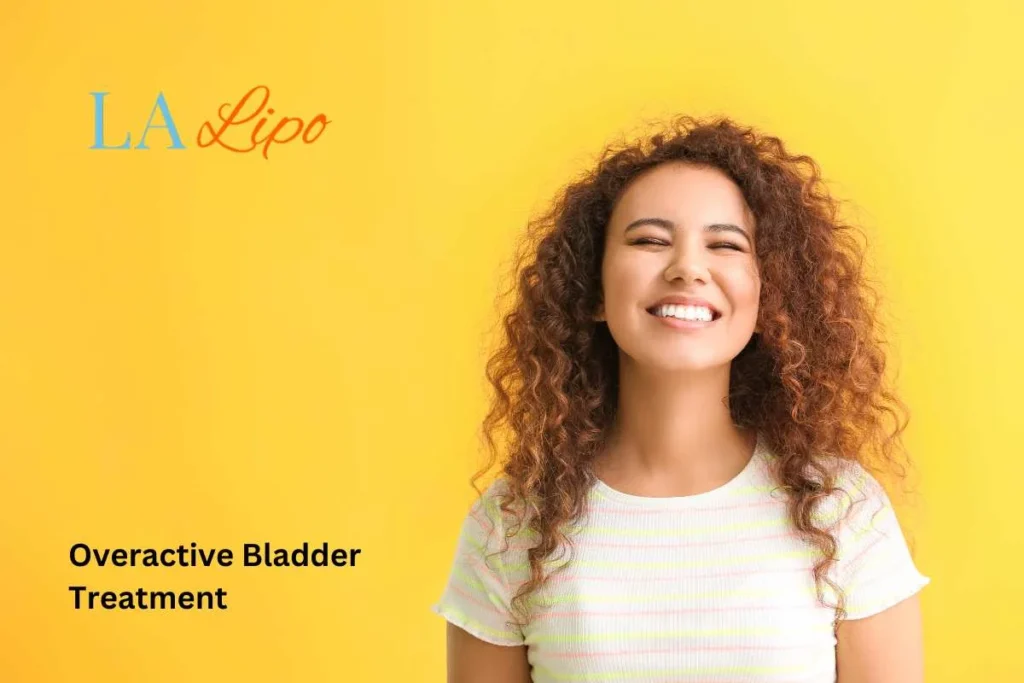 woman smiling about overactive bladder treatment Cricklewood solutions