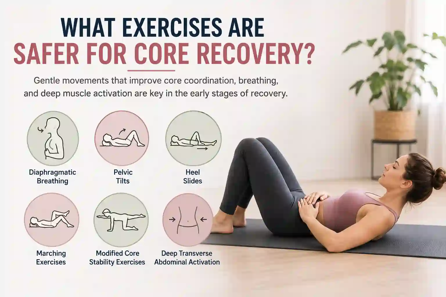 Which exercises may help diastasis recti Cricklewood?